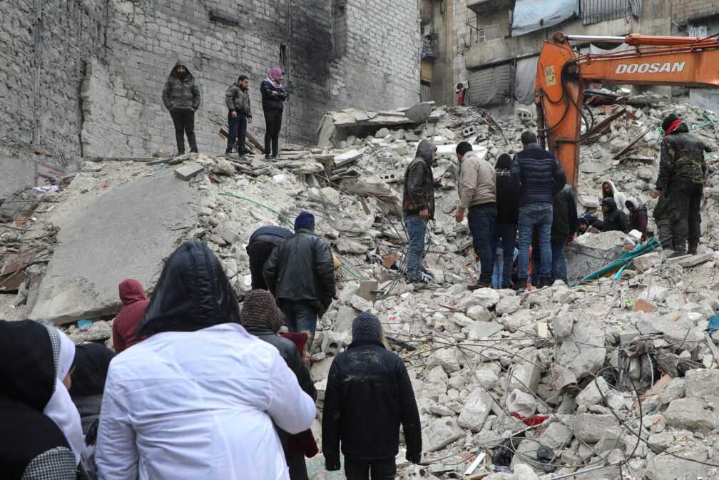 Foto aardbevingsschade - bron: UNHCR
