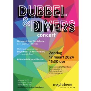 Poster concert Dubbel & Divers