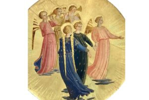 Schilderij musicerende engelen