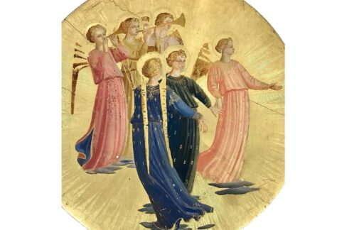 Schilderij musicerende engelen