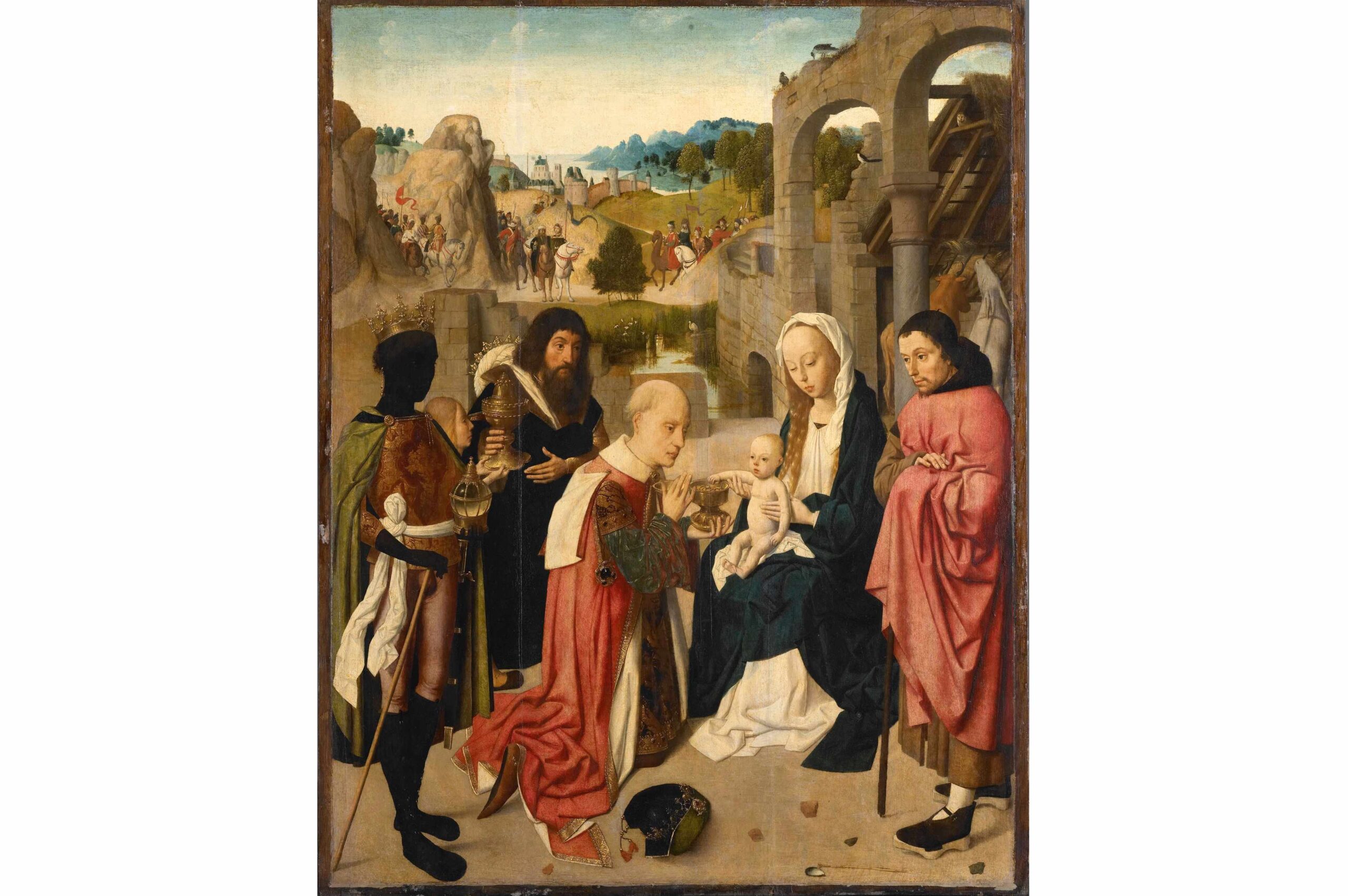 Geertgen tot Sint Jans, de aanbidding der wijzen - schilderij, 4e kwart 15e eeuw - Amsterdam, Rijksmuseum, inv.nr. SK-A-2150