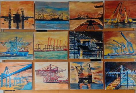 Voorbeeld schilderij: Tweede Maasvlakte