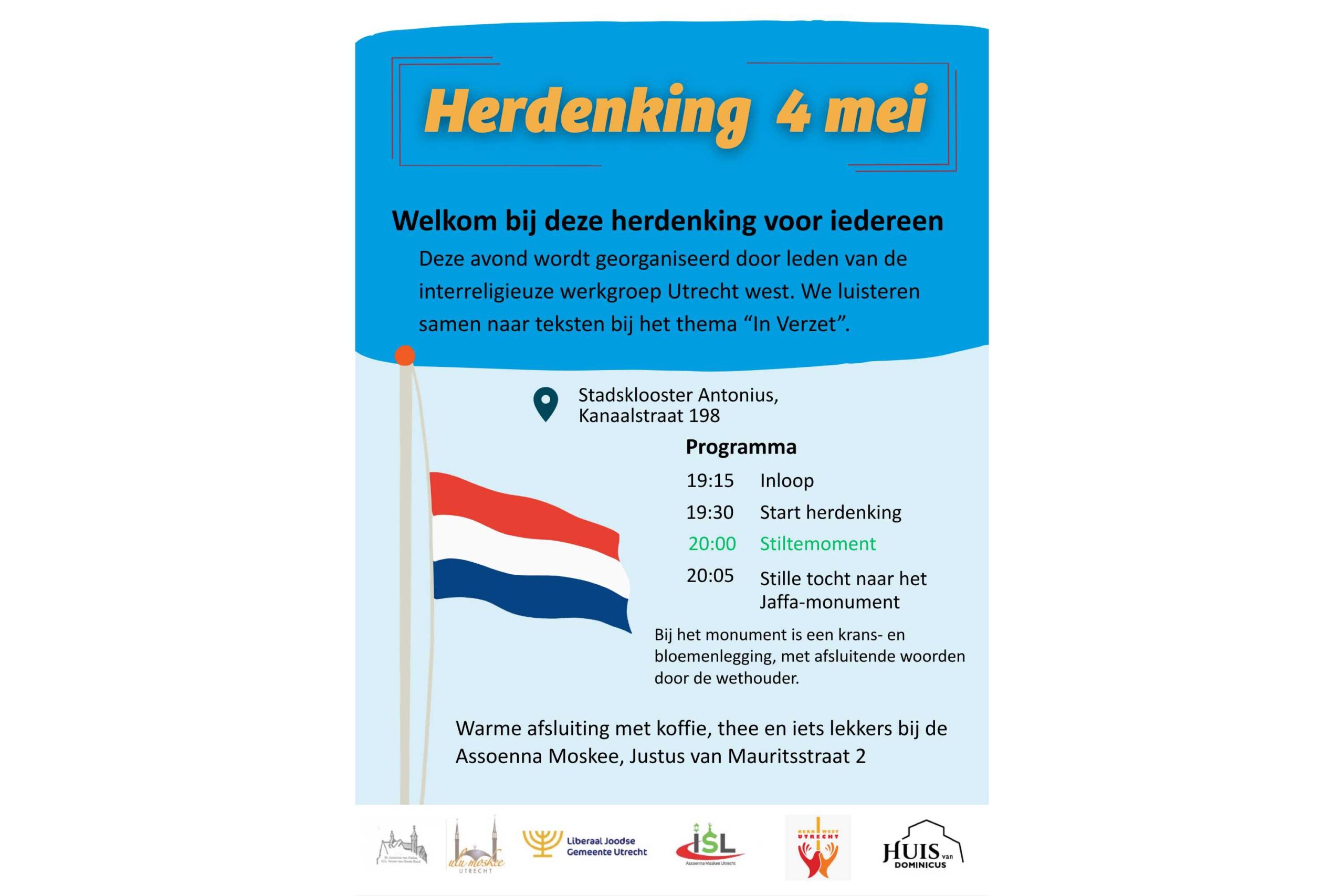 Flyer 4 mei -herdenking 2026
